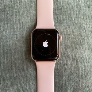 Apple Watch in Rose Gold with Pink Sport Band